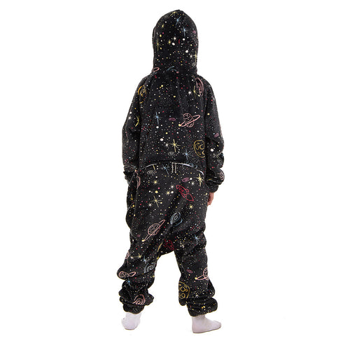 Snuggs Kids Blanket Onesie Black space